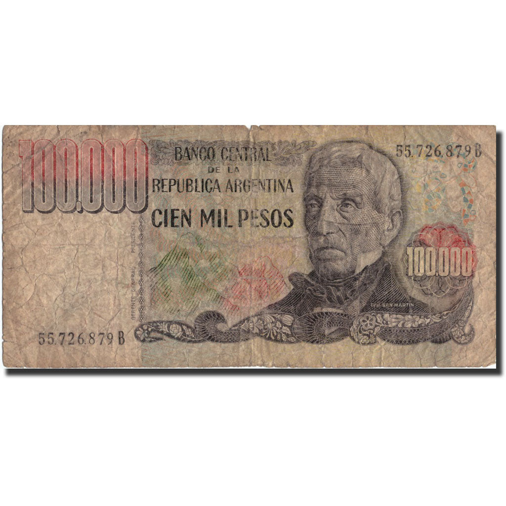 Banknote, Argentina, 100,000 Pesos, undated (1979-83), undated (1979-83)