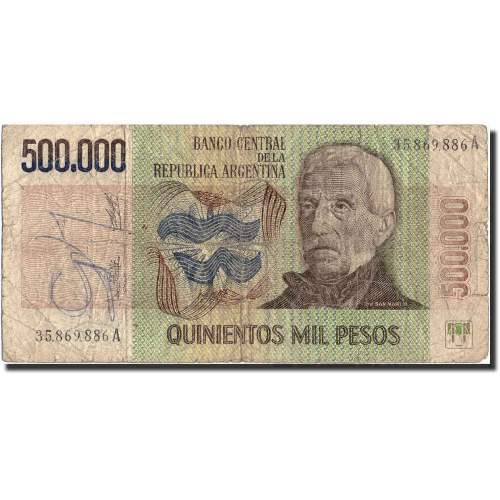 Banknote, Argentina, 500,000 Pesos, undated (1980-83), undated (1980-83)