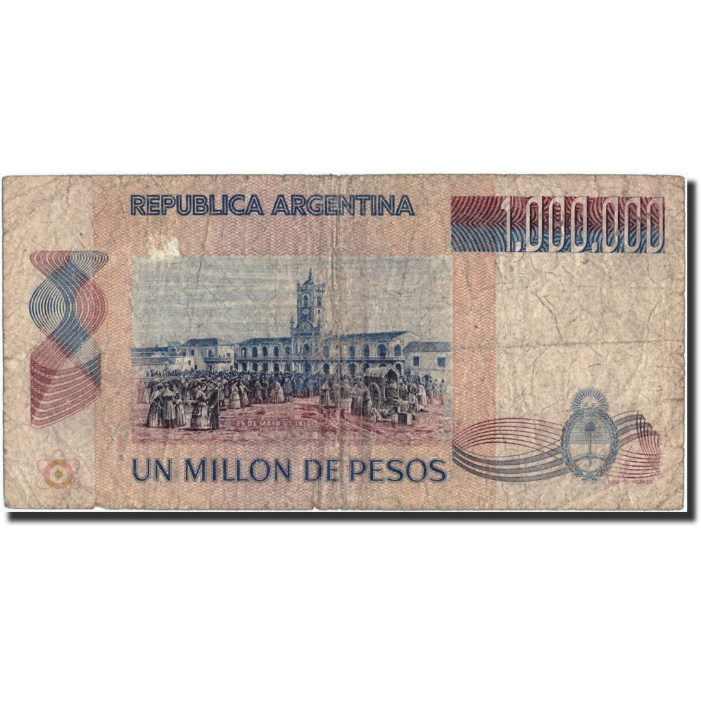 Argentina, 1,000,000 Pesos, Undated (1981-93), KM:310, undated (1981-83)