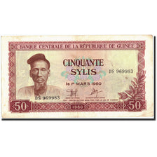 Biljet, Guinee, 50 Sylis, 1980, 1980, KM:25a, TTB