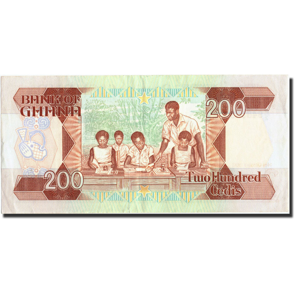 Banknote, Ghana, 200 Cedis, 1992, 1992-10-14, KM:27b, UNC(63)