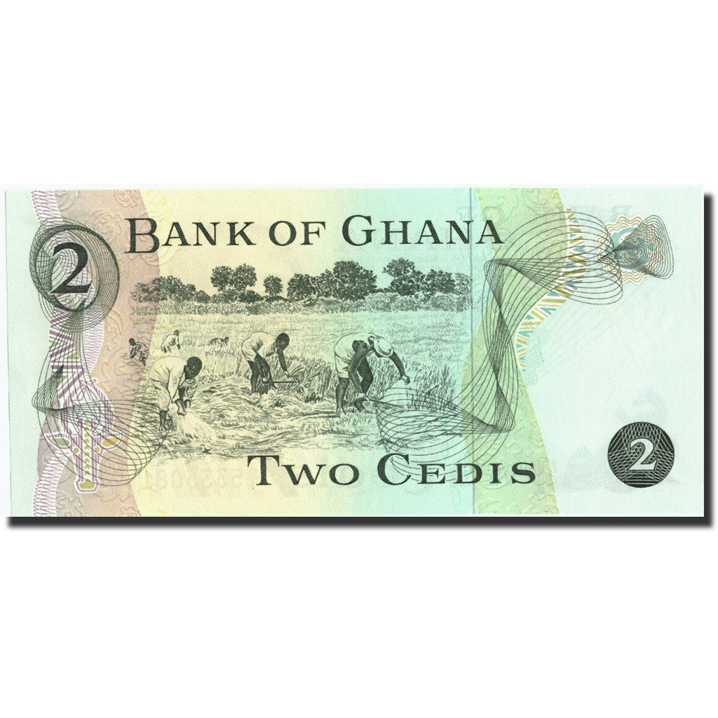 Geldschein, Ghana, 2 Cedis, 1977, 1977-01-02, KM:14c, UNZ