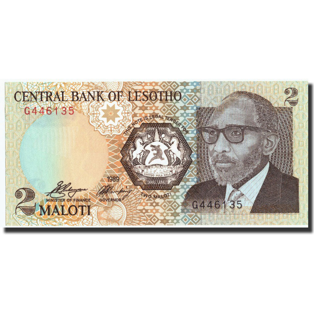 Banknote, Lesotho, 2 Maloti, 1989, 1989, KM:9a, UNC(65-70)