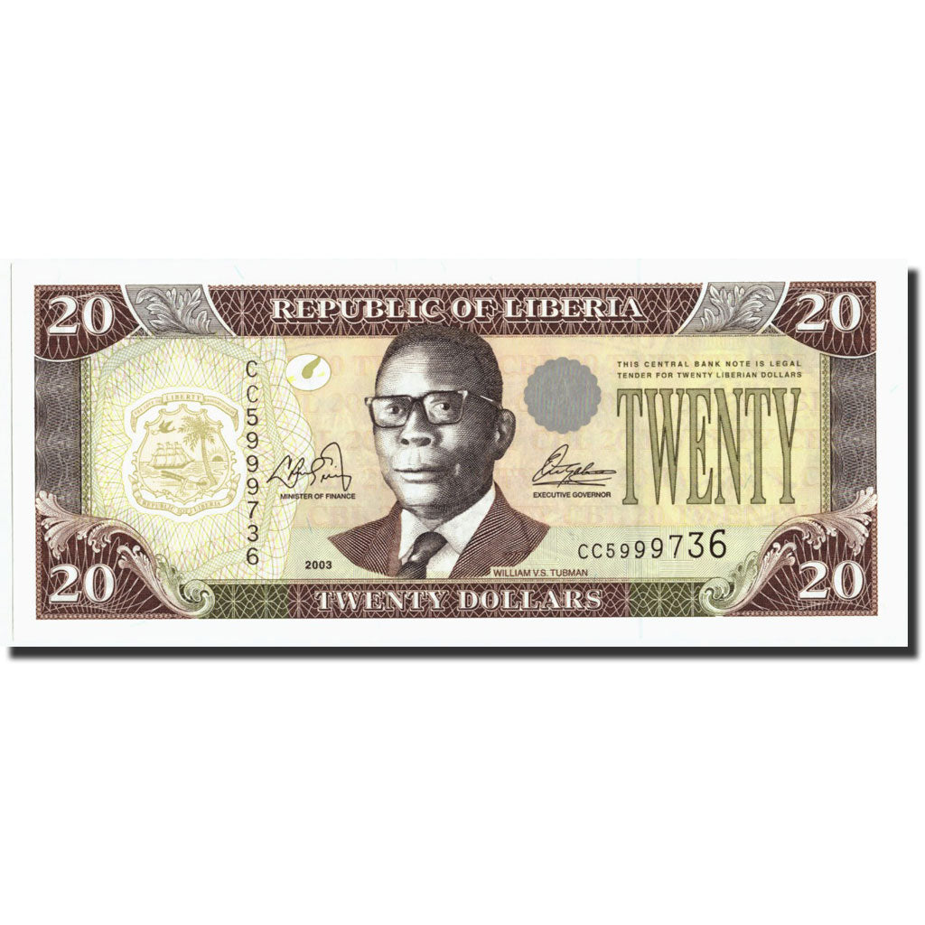 Liberia, 20 Dollars, 2003, 2003, KM:28a, FDS
