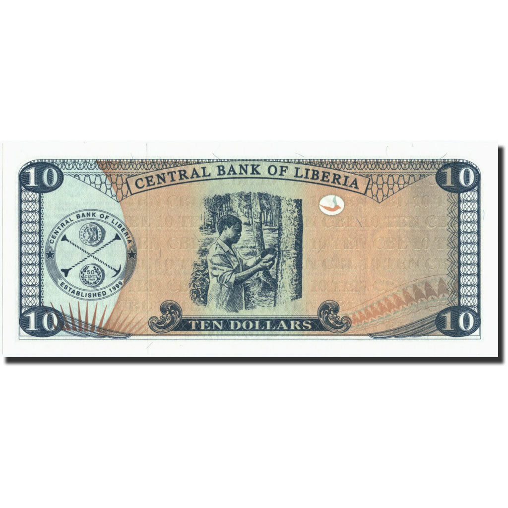 Banconote, Liberia, 10 Dollars, 2011, KM:22, 2011, FDS