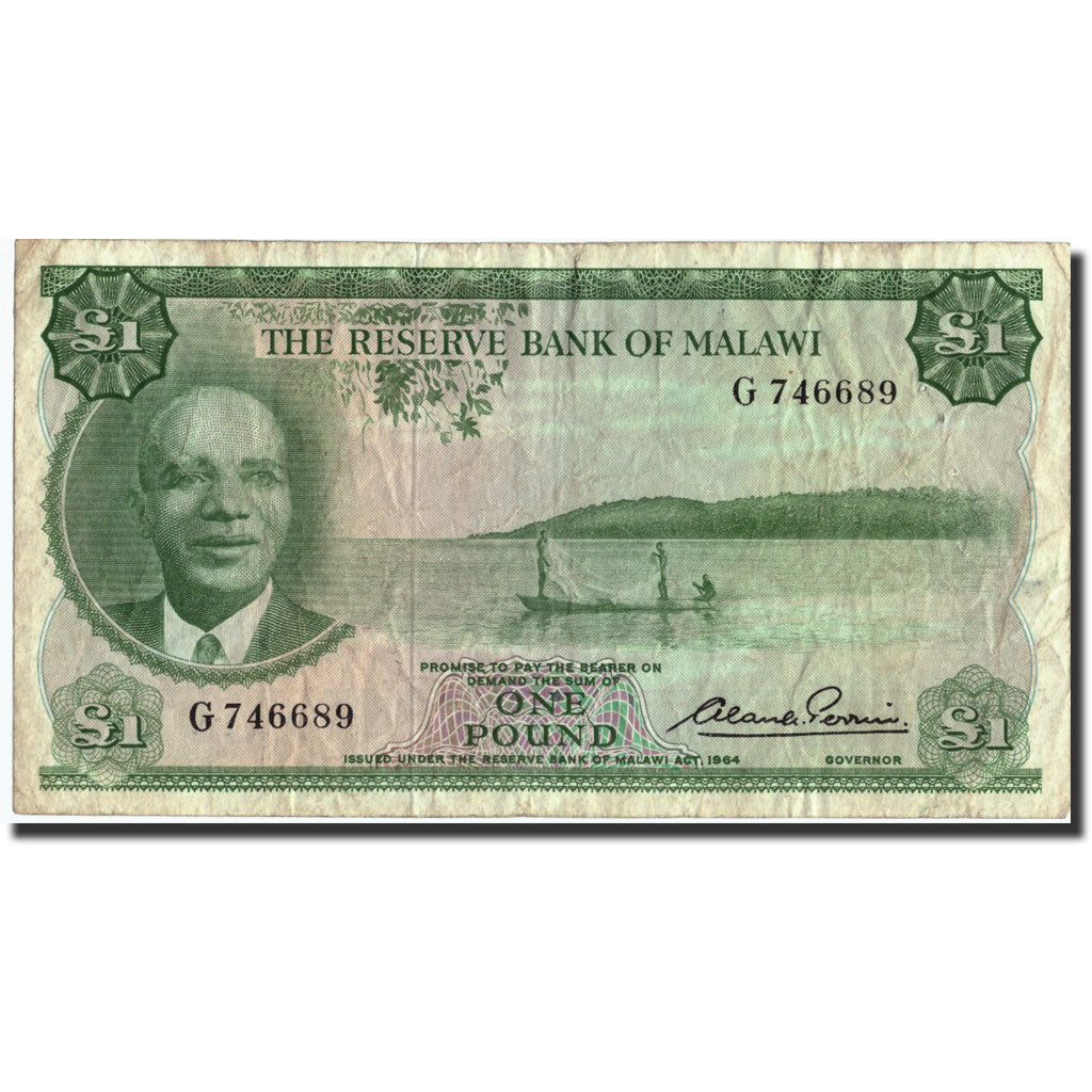 Malawi, 1 Pound, 1964, 1964, KM:3, MB