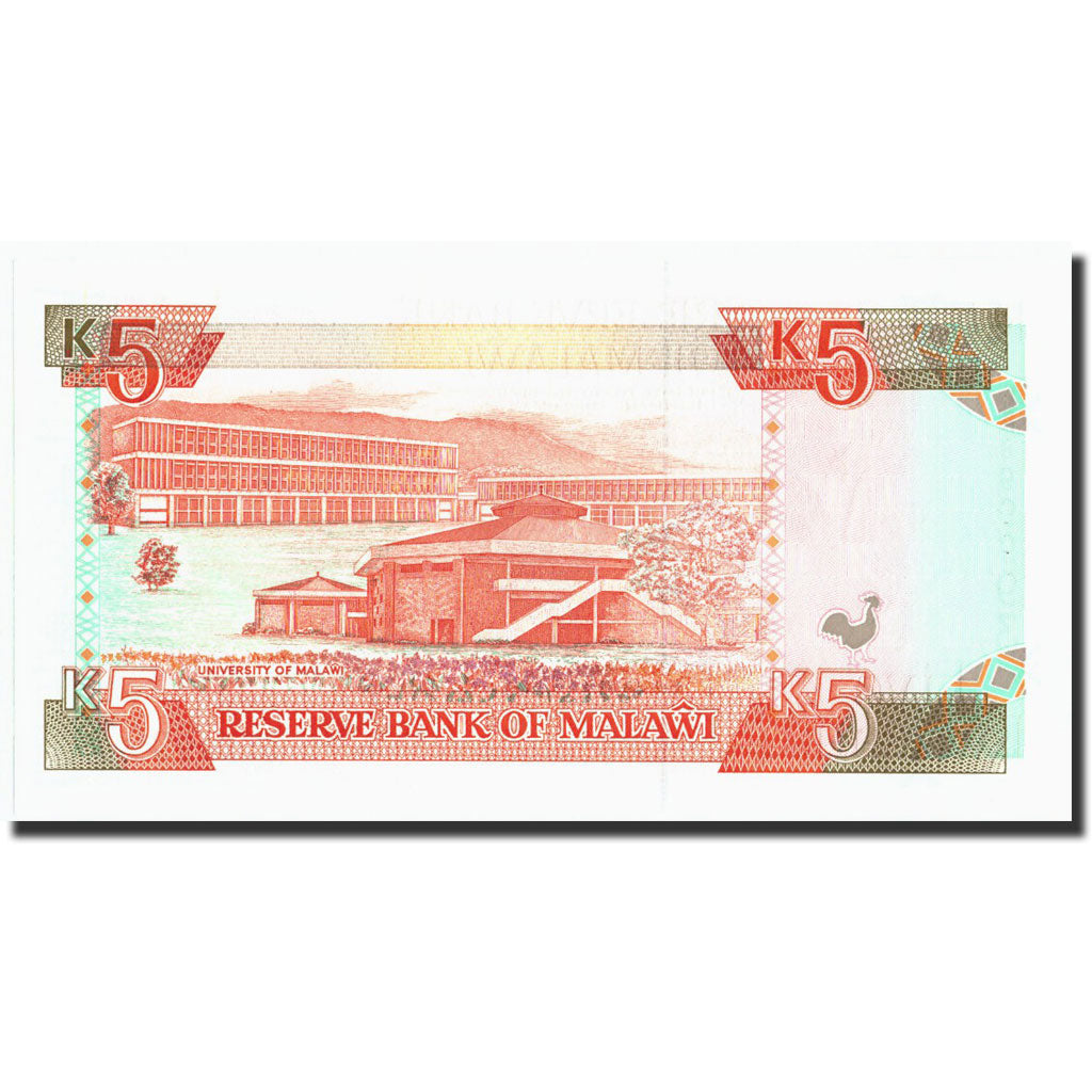 Geldschein, Malawi, 5 Kwacha, 1994, 1994-01-01, KM:24b, UNZ