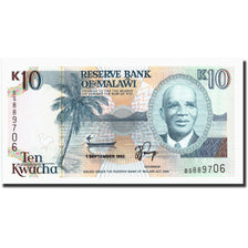 Biljet, Malawi, 10 Kwacha, 1992, 1992-09-01, KM:25b, NIEUW