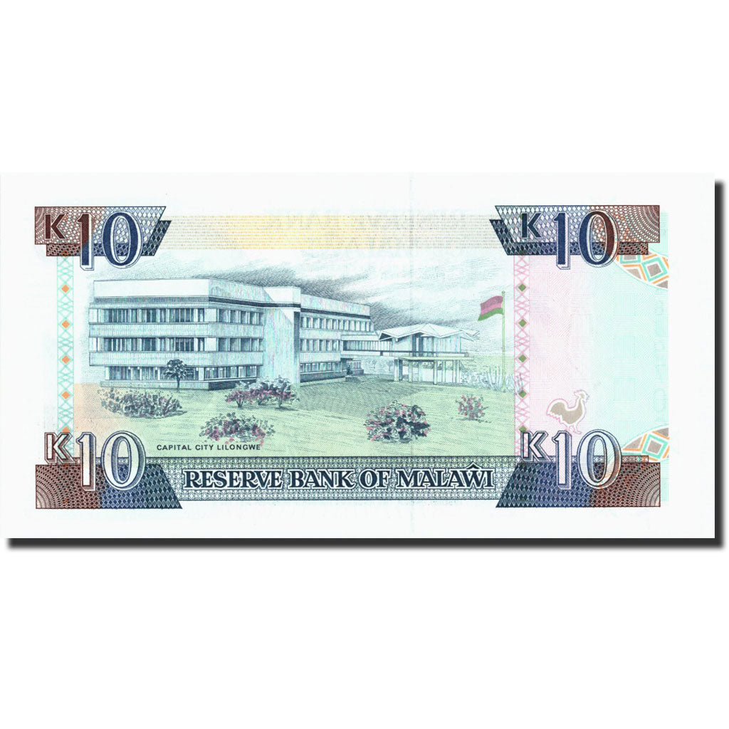 Banknote, Malawi, 10 Kwacha, 1992, 1992-09-01, KM:25b, UNC(65-70)