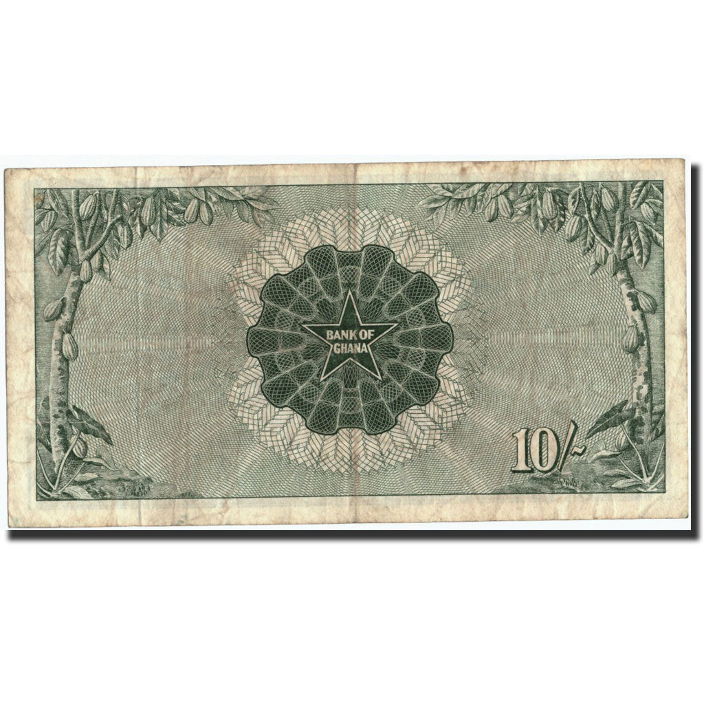Banknote, Ghana, 10 Shillings, 1962, 1962-07-01, KM:1c, VF(30-35)