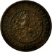 Moneda, Países Bajos, William III, 1/2 Cent, 1886, MBC, Bronce, KM:109.1