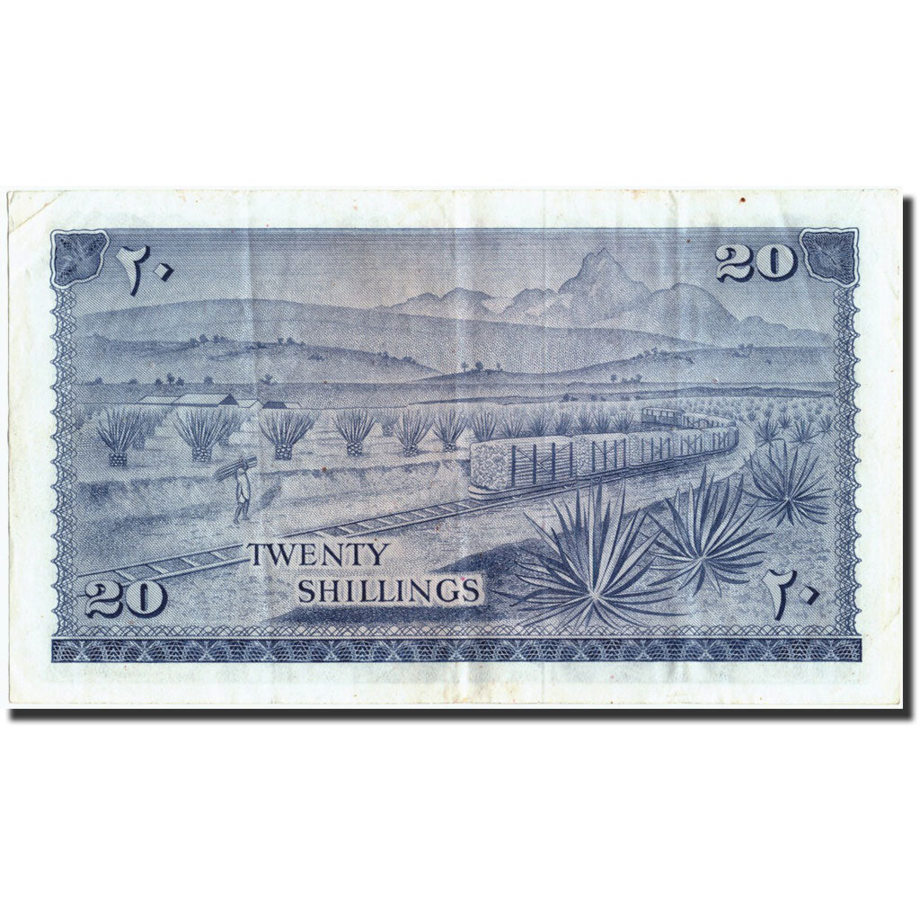 Banknote, Kenya, 20 Shillings, 1967, 1967-07-01, KM:3b, EF(40-45)