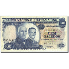 Mozambico, 100 Escudos, 1972, KM:113, 1972-05-23, MB+