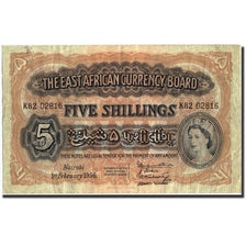 Billet, EAST AFRICA, 5 Shillings, 1956, 1956-02-01, KM:33, TB+