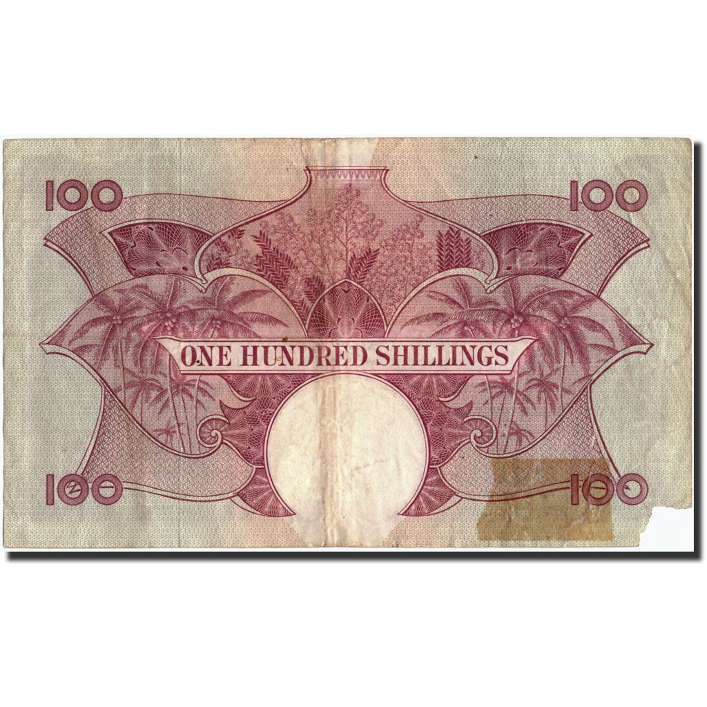 EAST AFRICA, 100 Shillings, Undated (1961-63), KM:44a, AG(1-3)