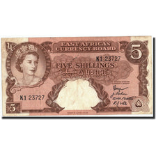 EAST AFRICA, 5 Shillings, Undated (1958-60), KM:37, VF(20-25)