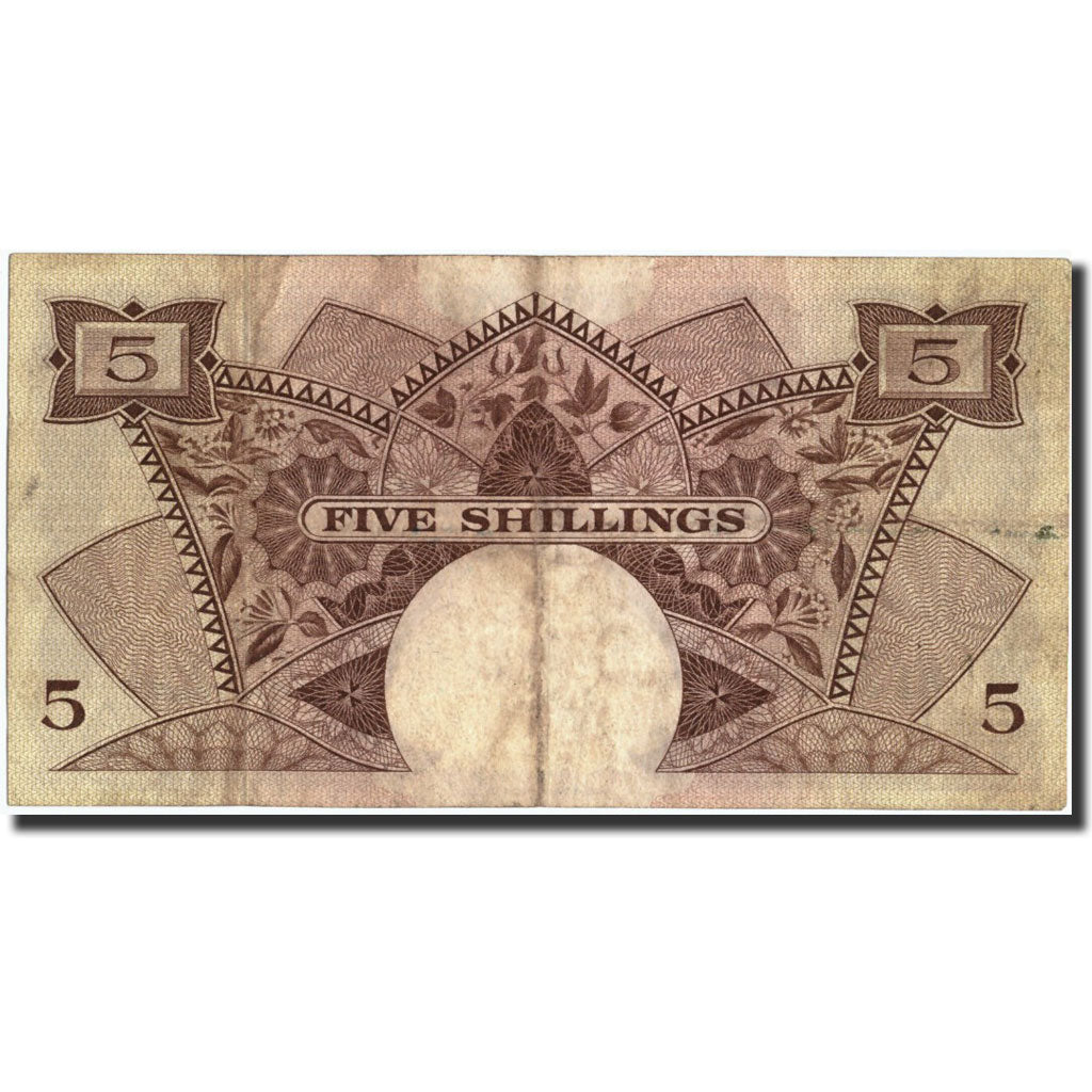 EAST AFRICA, 5 Shillings, Undated (1958-60), KM:37, VF(20-25)