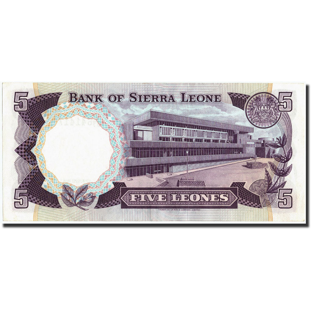 Sierra Leone, 5 Leones, 1985, KM:7f, 1985-08-04, UNC(60-62)