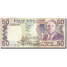 Sierra Leone, 50 Leones, 1988, 1988-04-27, KM:17a, VG(8-10)