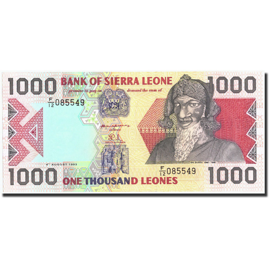 Banknote, Sierra Leone, 1000 Leones, 1993, 1993-08-04, KM:20a, UNC(65-70)