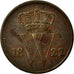 Monnaie, Pays-Bas, William I, Cent, 1822, TTB, Cuivre, KM:47