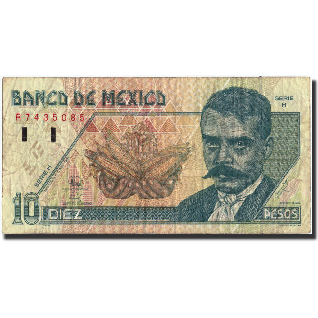 Mexico, 10 Pesos, 1994, KM:105a, 1994-05-06, VF(20-25)
