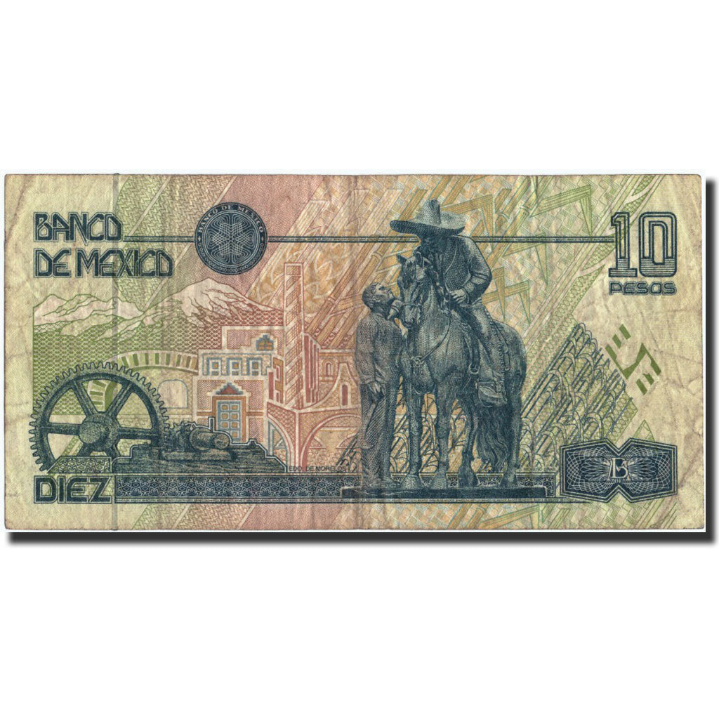 Mexico, 10 Pesos, 1994, KM:105a, 1994-05-06, VF(20-25)
