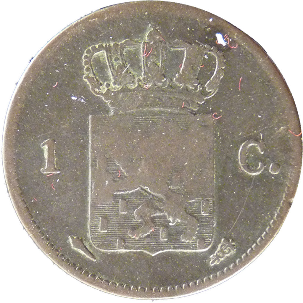 NETHERLANDS, Cent, 1823, KM #47, VF(20-25), Copper, 22, 3.60