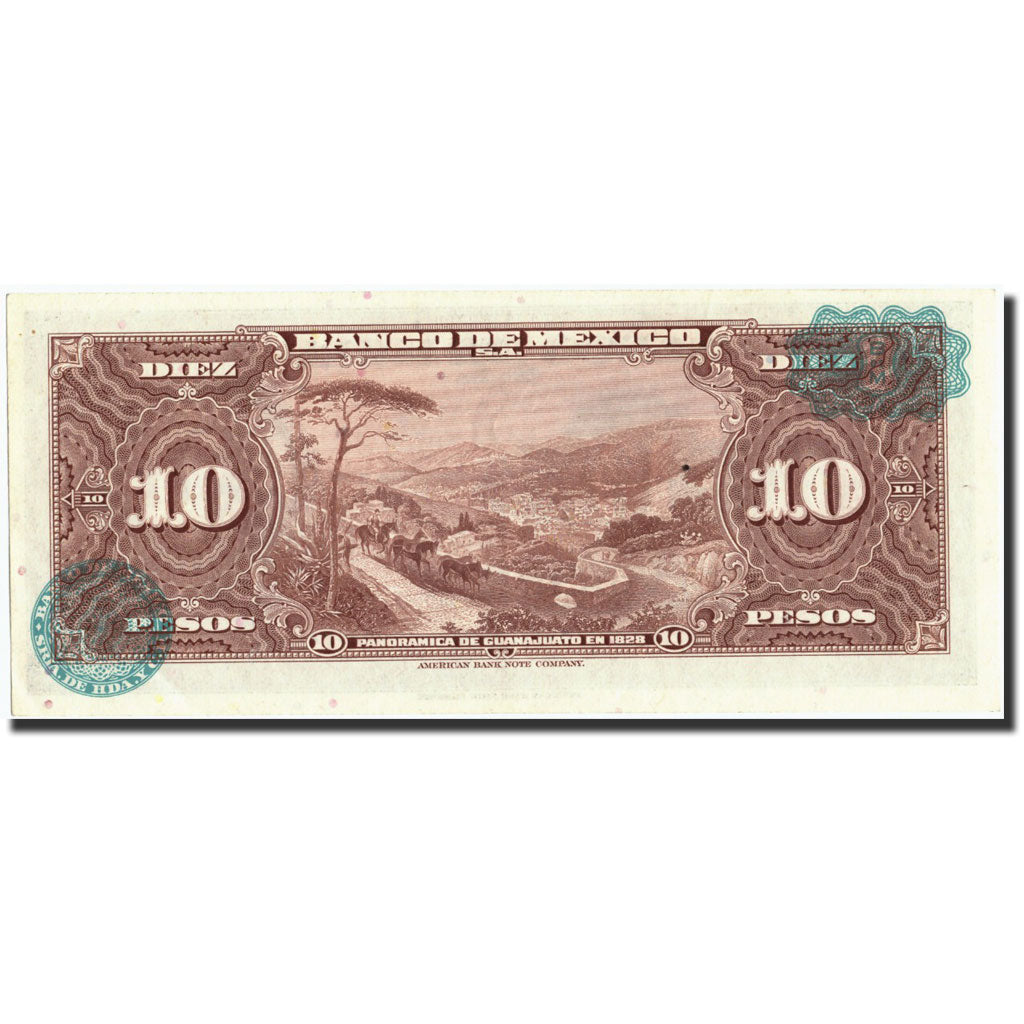 Mexico, 10 Pesos, 1951, KM:58i, 1951-11-08, EF(40-45)