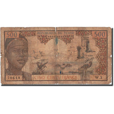 Chad, 500 Francs, Undated (1974-79), KM:2a, AG(1-3)