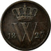 Moneta, Paesi Bassi, William I, Cent, 1827, MB+, Rame, KM:47
