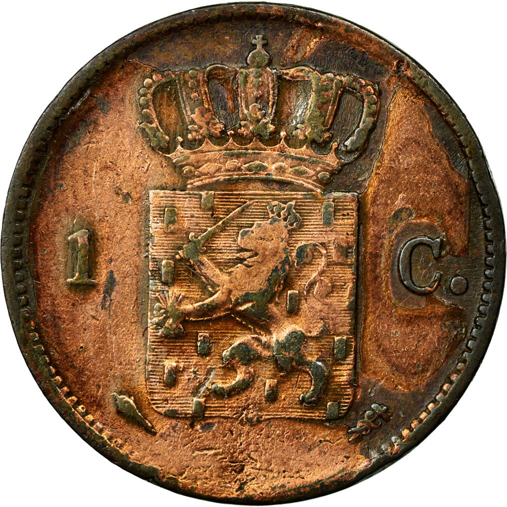 Moneda, Países Bajos, William I, Cent, 1831, MBC, Cobre, KM:47