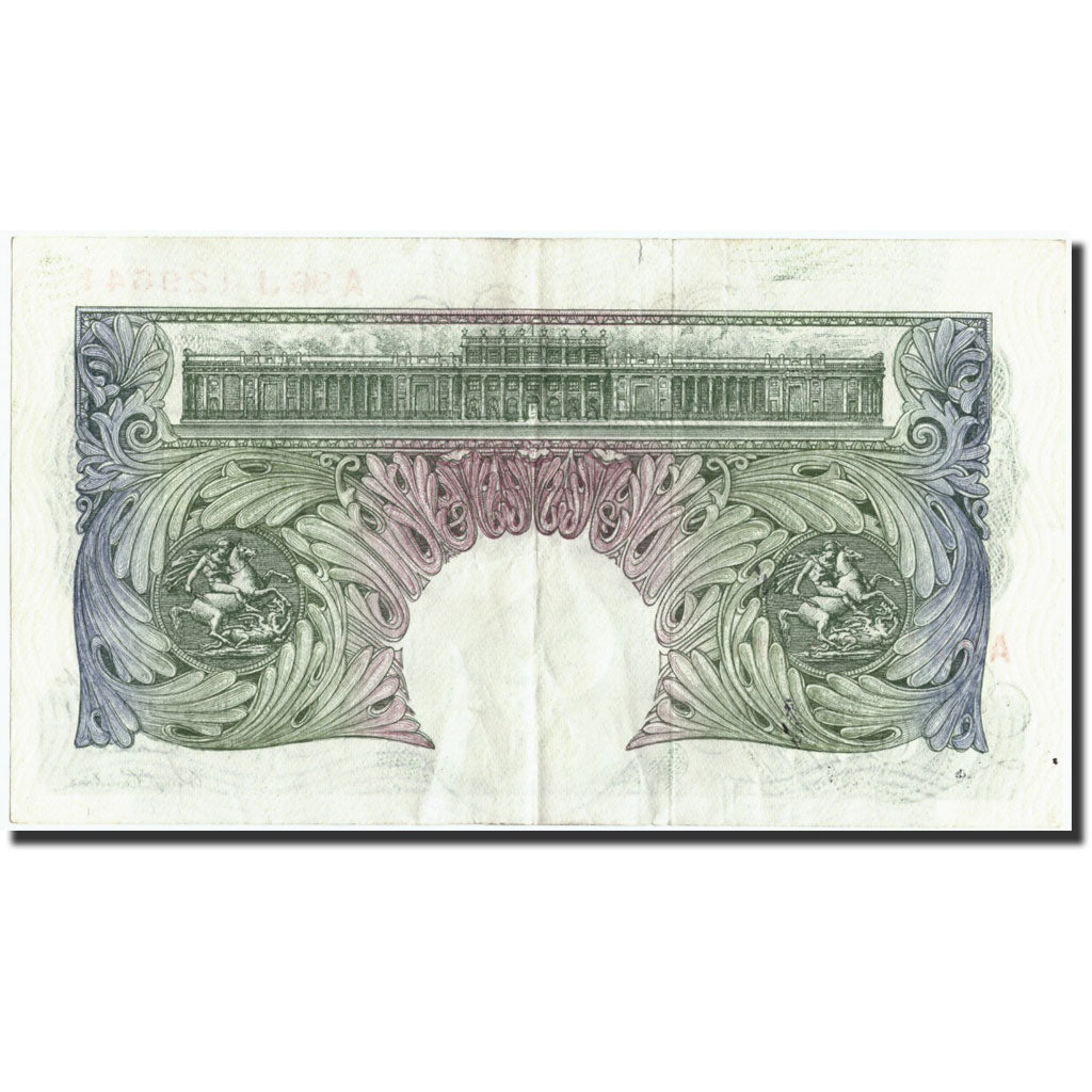 Banknote, Great Britain, 1 Pound, Undated (1948-60), Undated, KM:369c, AU(55-58)