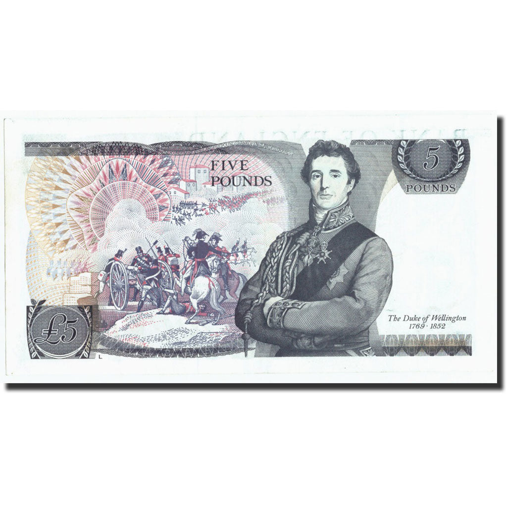 Banconote, Gran Bretagna, 5 Pounds, Undated (1971-91), KM:378c, Undated, BB+