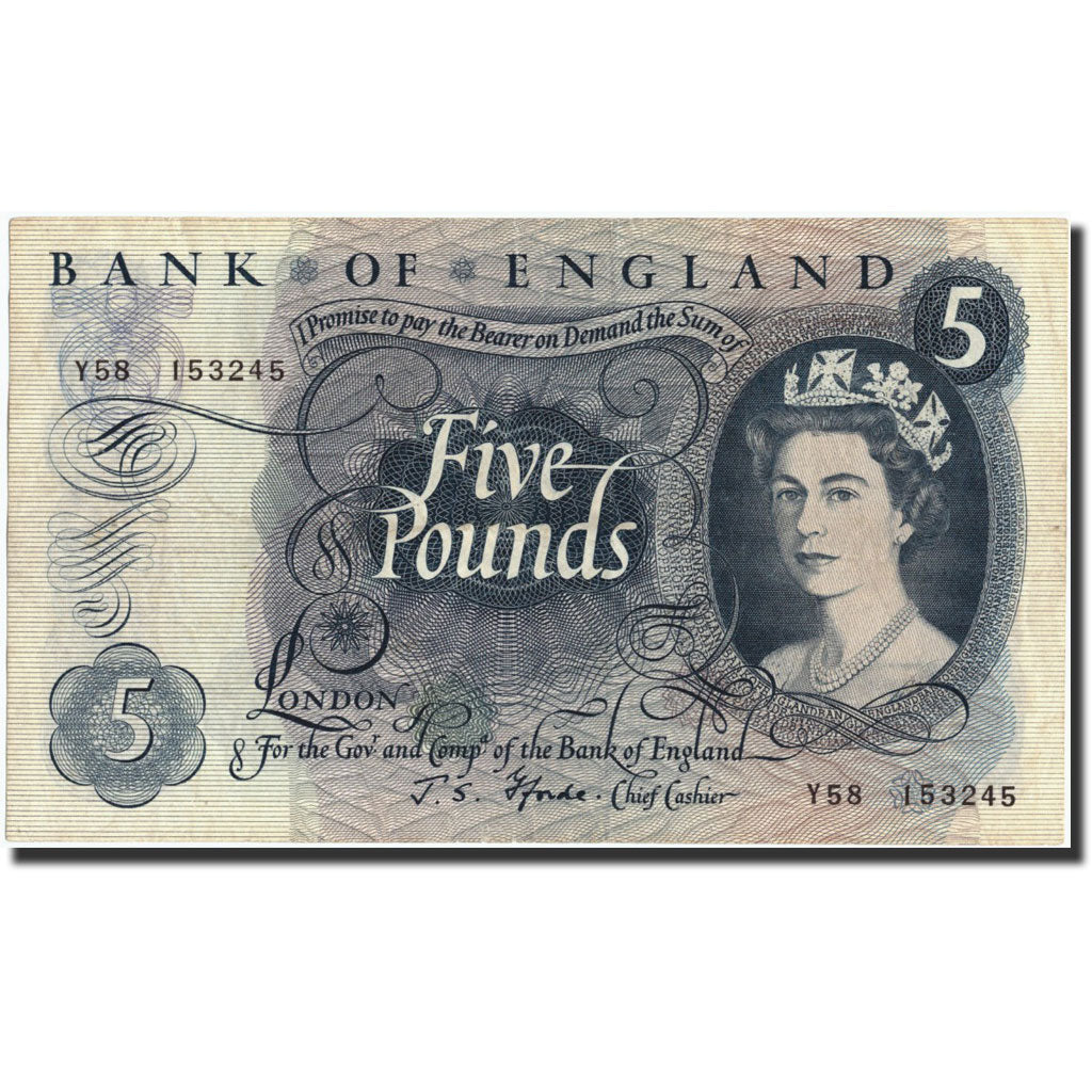 Geldschein, Großbritannien, 5 Pounds, Undated (1963-71), Undated, KM:375b, SS+