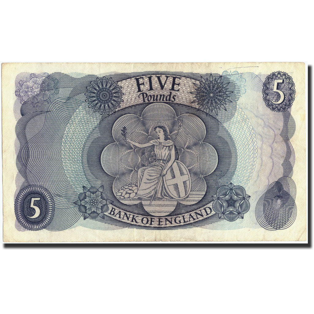 Geldschein, Großbritannien, 5 Pounds, Undated (1963-71), Undated, KM:375b, SS+