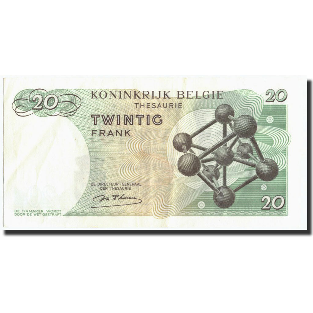 Billet, Belgique, 20 Francs, 1964, 1964-06-15, KM:138, SUP