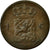 Moneda, Países Bajos, William III, Cent, 1861, BC+, Cobre, KM:100