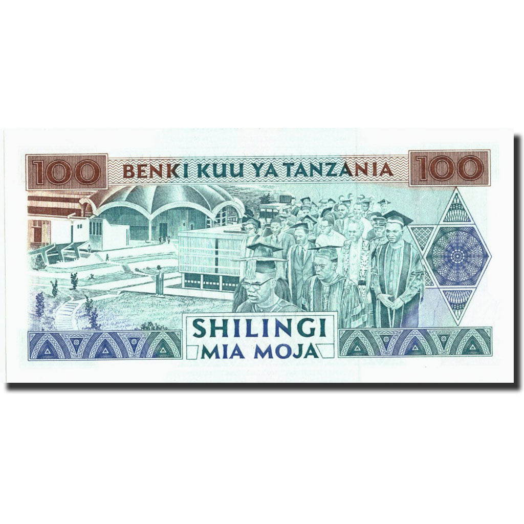 Banknote, Tanzania, 100 Shilingi, Undated (1993), Undated, KM:24, UNC(65-70)