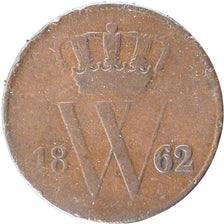 NETHERLANDS, Cent, 1862, KM #100, VF(20-25), Copper, 22, 3.60