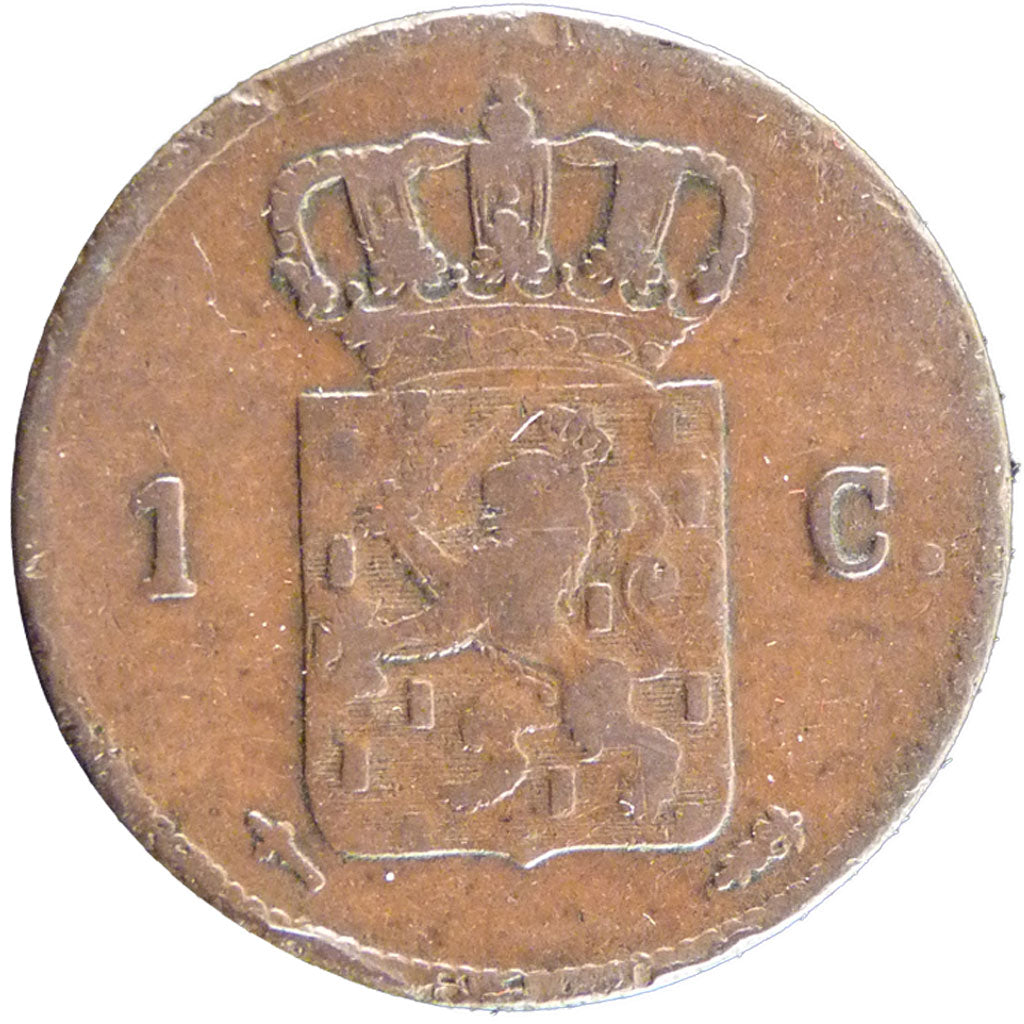 NETHERLANDS, Cent, 1862, KM #100, VF(20-25), Copper, 22, 3.60