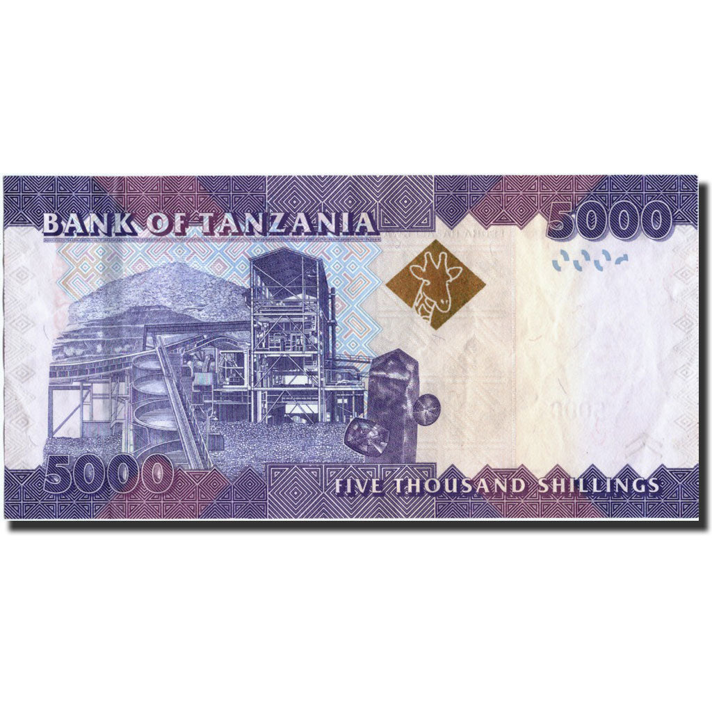 Tanzania, 5000 Shilingi, Undated (2010), KM:43, AU(55-58)