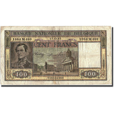 Banknote, Belgium, 100 Francs, 1945, 1945-12-17, KM:126, VF(20-25)