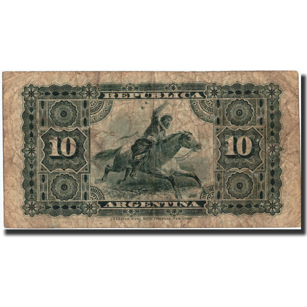 Argentina, 10 Centavos, 1883, 1883, KM:6, VF(20-25)