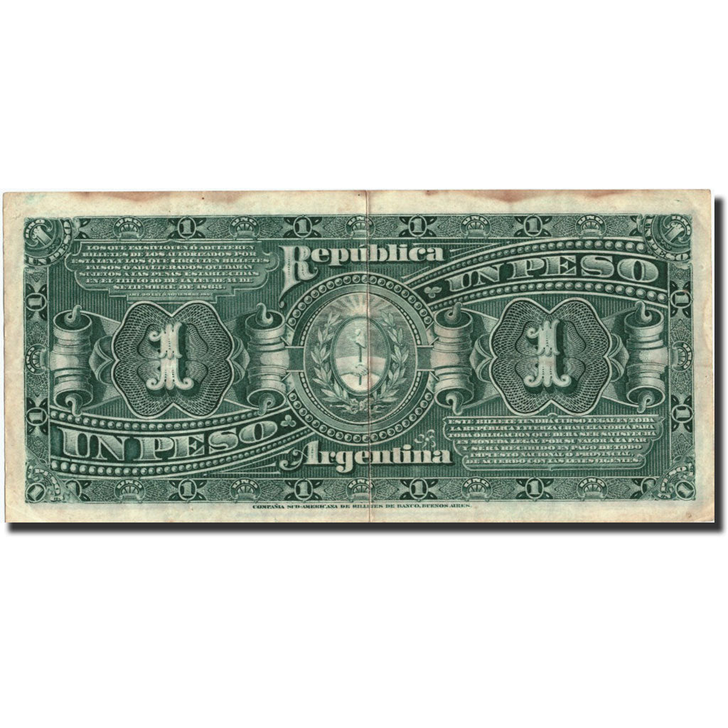 Argentina, 1 Peso, 1895, 1895-01-01, KM:218a, VF(20-25)