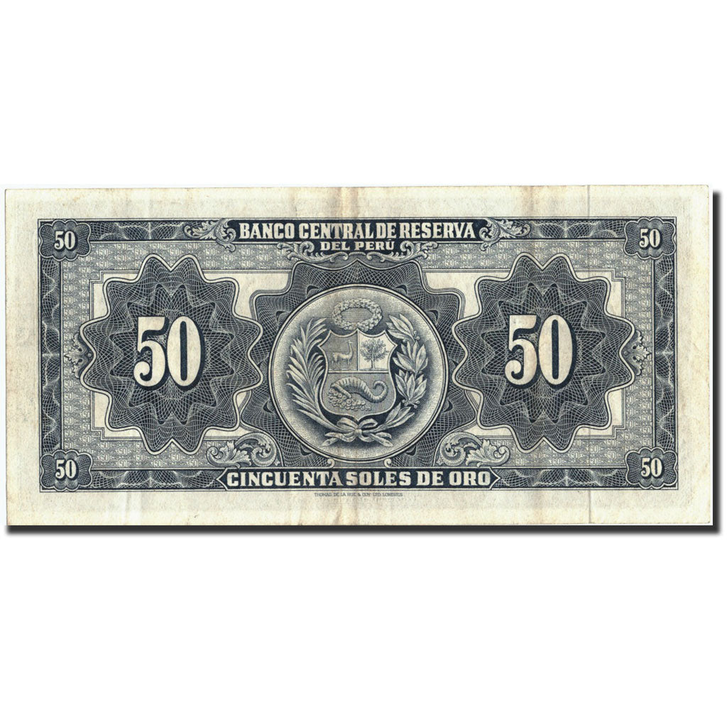 Peru, 50 Soles De Oro, 1962, 1962-02-09, KM:85a, EF(40-45)