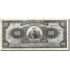Peru, 100 Soles De Oro, 1965, 1965-08-20, KM:90a, VF(20-25)