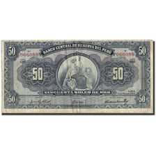 Banknot, Peru, 50 Soles, 1959, 1959-05-13, KM:78a, VF(30-35)