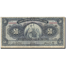 Peru, 50 Soles, 1959, 1959-05-13, KM:78a, VF(30-35)