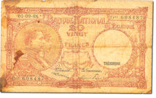 Banknote, Belgium, 20 Francs, 1948, 1948-09-01, KM:116, VG(8-10)